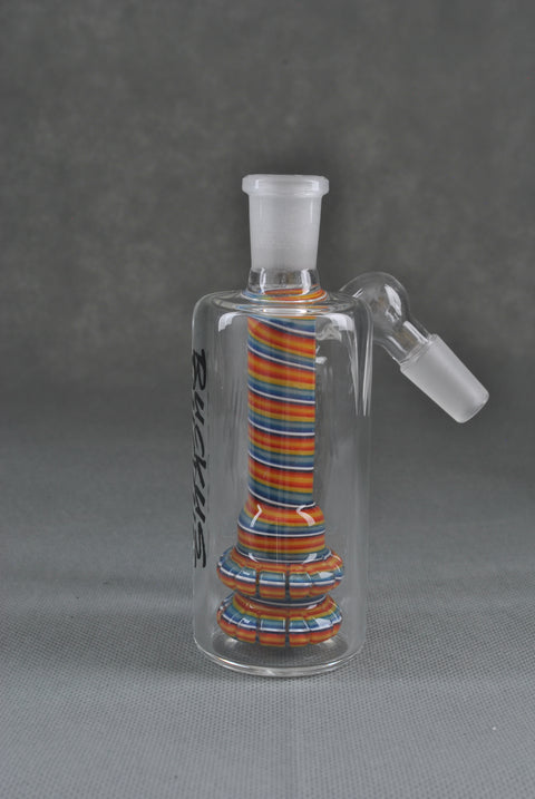 Ruckus Glass 14mm 45 Degree Swirl Recycler Ashcatcher