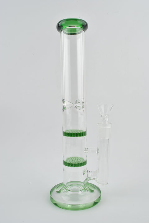 Stemless Double Honeycomb Perc - Green