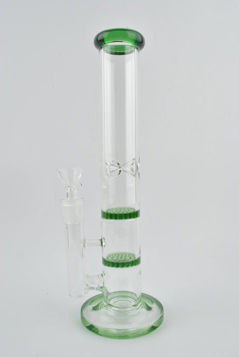 Stemless Double Honeycomb Perc - Green