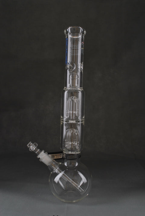 RooR Tech 18inch Bubble Bottom w/ Stacked 4 Arm Tree Perc